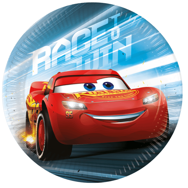 Cars Borden Papier 20cm 8st van Procos koop je bij Partywinkel