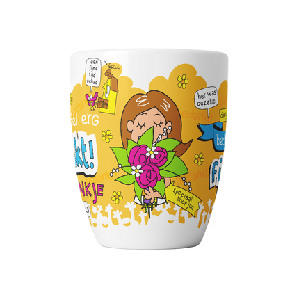 Cartoon Becher - Glückliche Zeit
