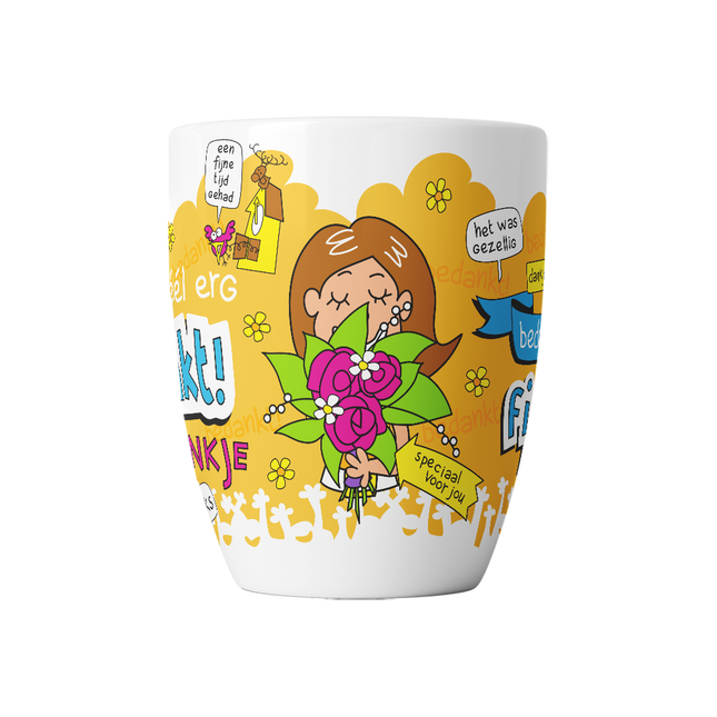 Cartoon Becher - Glückliche Zeit