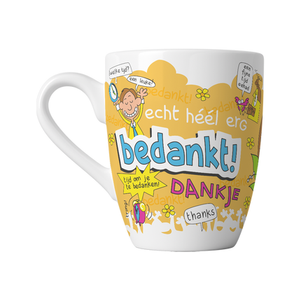 Cartoon Becher - Glückliche Zeit