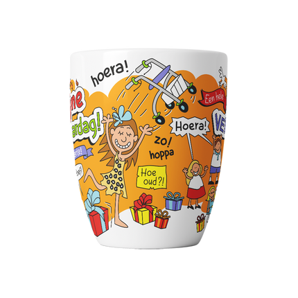 Cartoon Becher - Happy Birthday