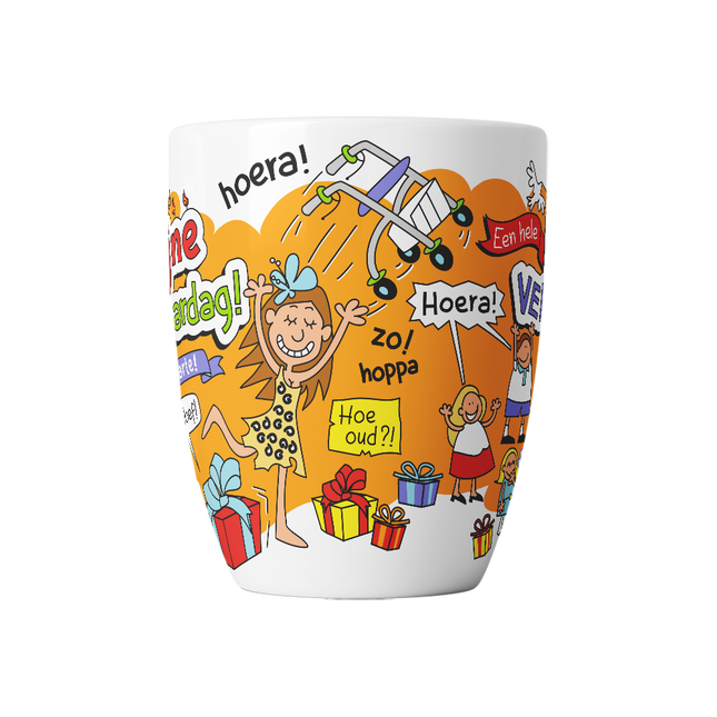 Cartoon Becher - Happy Birthday