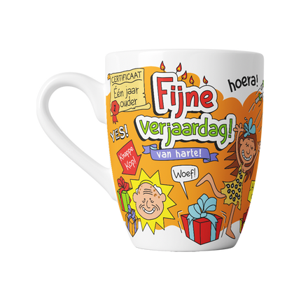 Cartoon Becher - Happy Birthday