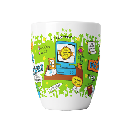 Cartoon Becher - Mitarbeiter