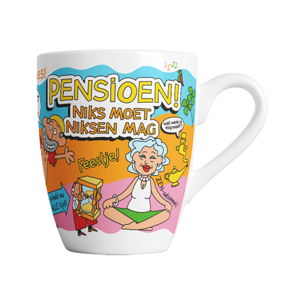 Cartoon Becher - Ruhestand, nichts muss
