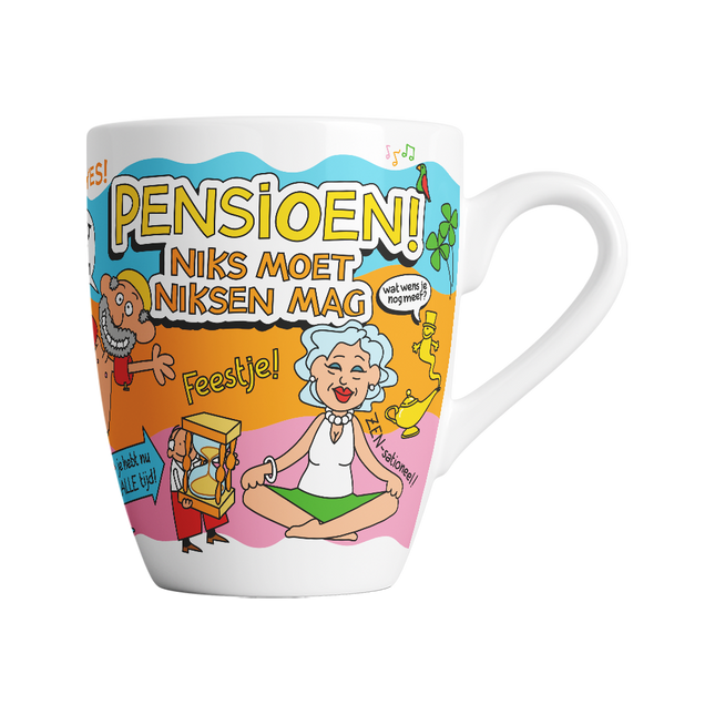 Cartoon Becher - Ruhestand, nichts muss