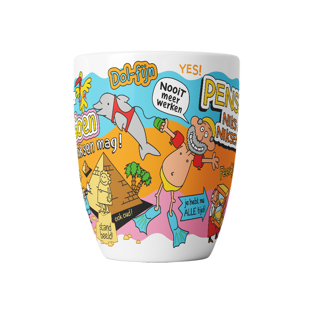 Cartoon Becher - Ruhestand, nichts muss