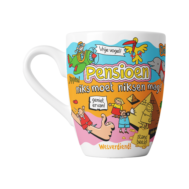 Cartoon Becher - Ruhestand, nichts muss