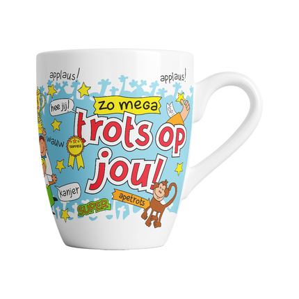 Cartoon Becher - Stolz auf dich