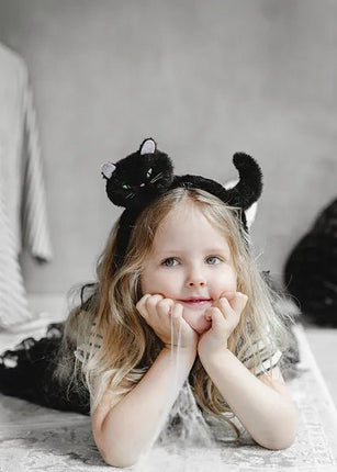 Cat Headband, 23.5x18 cm, black van Partydeco koop je bij Partywinkel