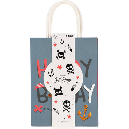 Piraten Party Taschen 27cm 6Stk