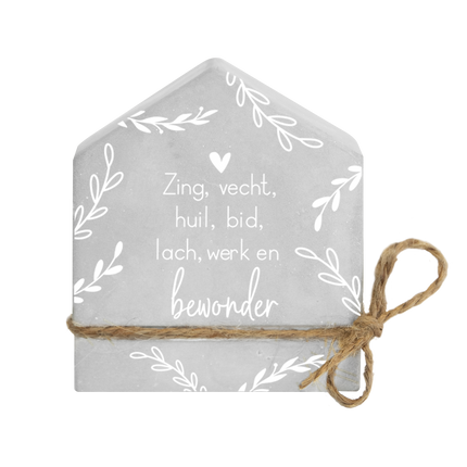 Grauer Zement Haus Zing, Kampf 8cm