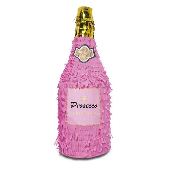 Champagne Fles Pinata Roze 50cm van VDV Benefit koop je bij Partywinkel