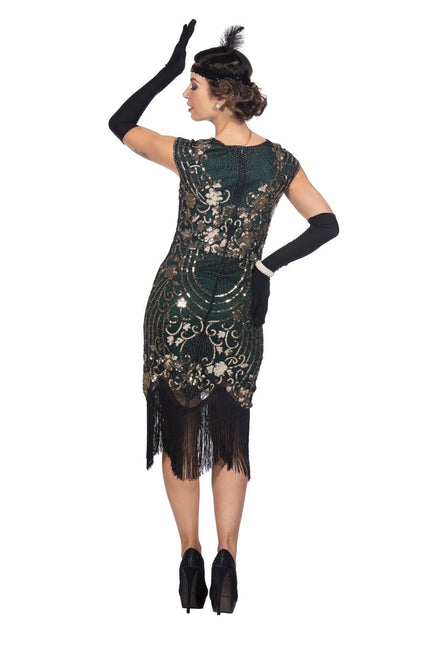 Charleston 20's jurk groen - Partywinkel - 8720059067190