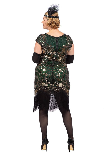 Charleston 20's jurk groen - Partywinkel - 8720059067190
