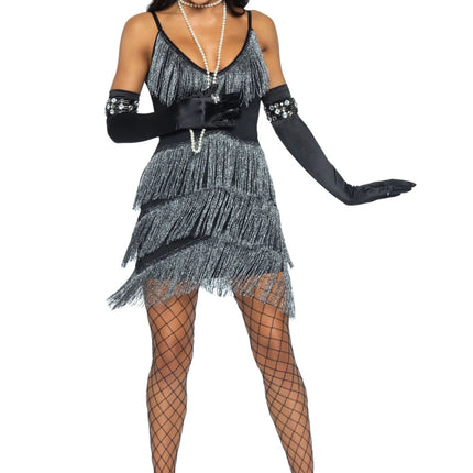 Charleston Jurk Dames Leg Avenue - Partywinkel - 714718556574