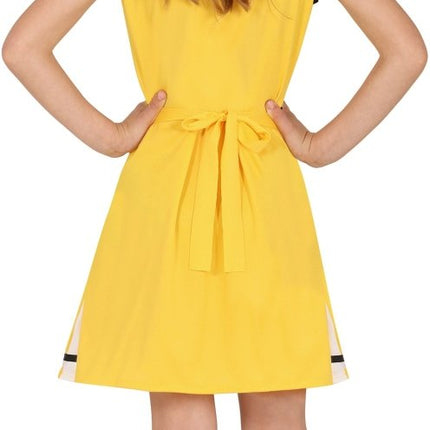 Cheerleader Jurk Geel Meisje - Partywinkel - 8434077779415
