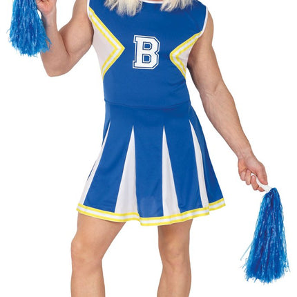 Cheerleader Pak Blauw Heren van Fiestas Guirca koop je bij Partywinkel