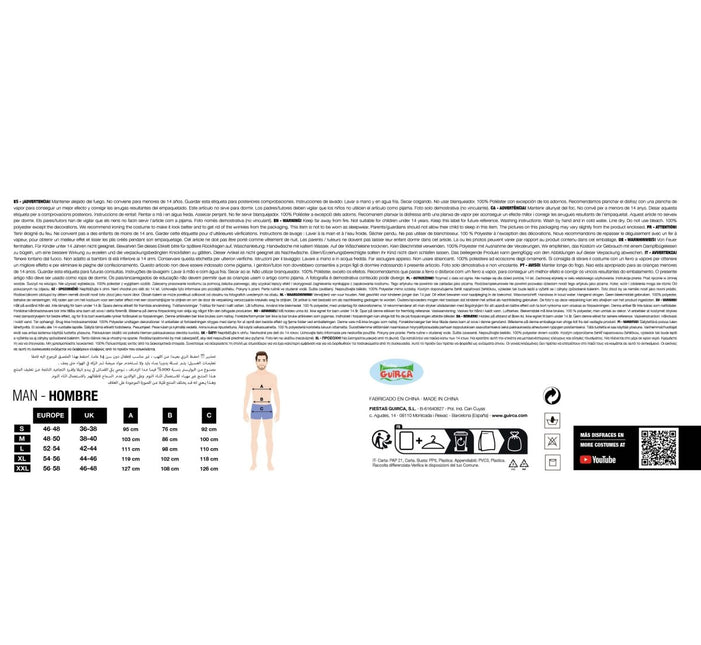 Cheerleader Pak Blauw Heren van Fiestas Guirca koop je bij Partywinkel