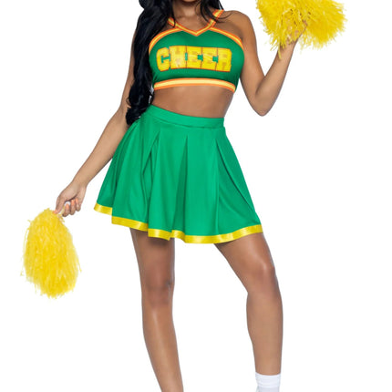 Cheerleader Pak Groen Dames Leg Avenue van Leg Avenue koop je bij Partywinkel