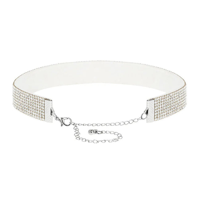 Choker Crystal zilver van Boland koop je bij Partywinkel