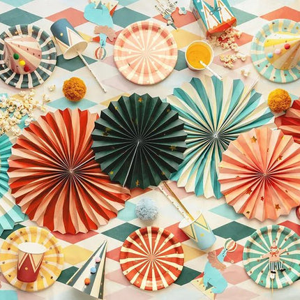 Circus Borden 18cm 6st van Partydeco koop je bij Partywinkel