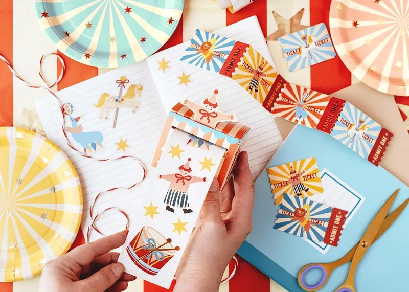 Circus Stickers 20st van Partydeco koop je bij Partywinkel