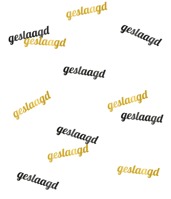 Erfolgreicher Tisch Konfetti Schwarz Gold 14gr