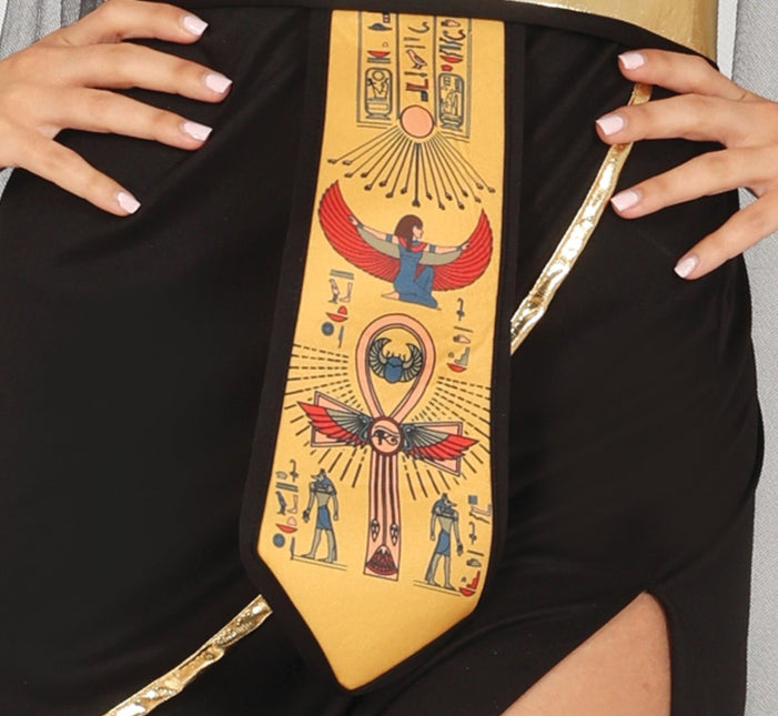 Cleopatra Kostuum Zwart Goud Dames - Partywinkel - 8434077861677