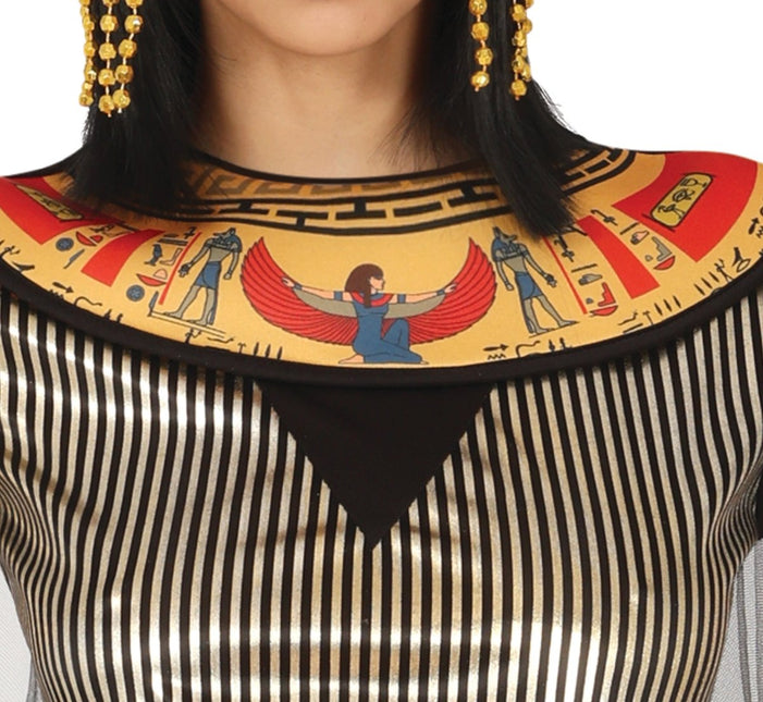 Cleopatra Kostuum Zwart Goud Dames - Partywinkel - 8434077861677