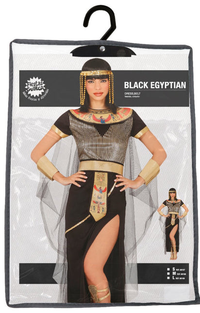 Cleopatra Kostuum Zwart Goud Dames - Partywinkel - 8434077861677