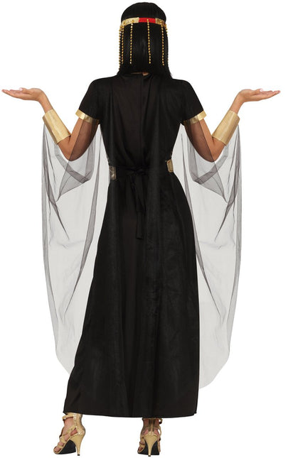 Cleopatra Kostuum Zwart Goud Dames - Partywinkel - 8434077861677