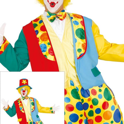 Clown Kostuum Heren Gekleurd van Fiestas Guirca koop je bij Partywinkel
