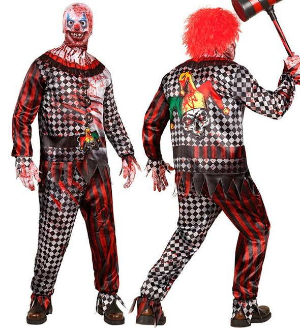 Clown Kostuum Rood Heren 4 delig van Widmann koop je bij Partywinkel