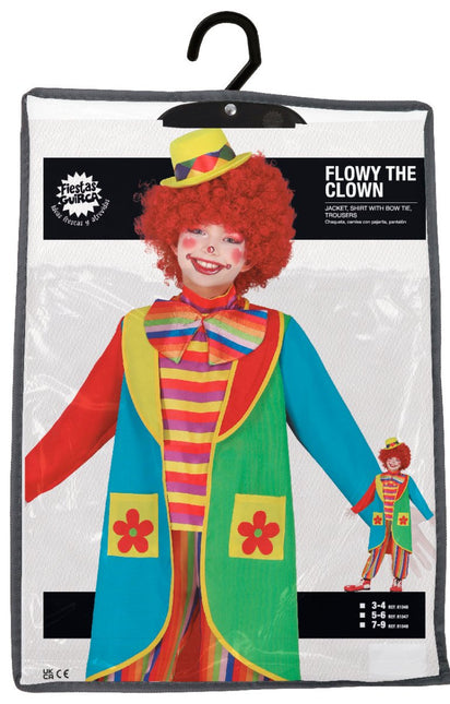 Clownspak Gekleurd Kind van Fiestas Guirca koop je bij Partywinkel