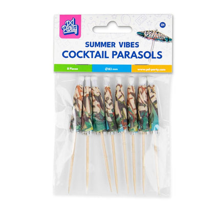 Bunte Cocktailstäbchen Summer Vibes 8pcs
