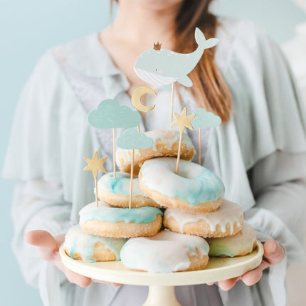 Cocktailprikkers Walvis 7st van Partydeco koop je bij Partywinkel