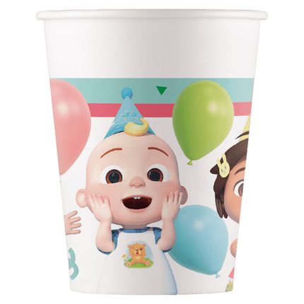 Cocomelon Bekers 200ml 8st van Procos koop je bij Partywinkel