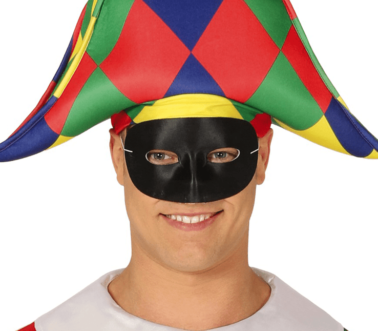 Columbina Masker Zwart van Fiestas Guirca koop je bij Partywinkel