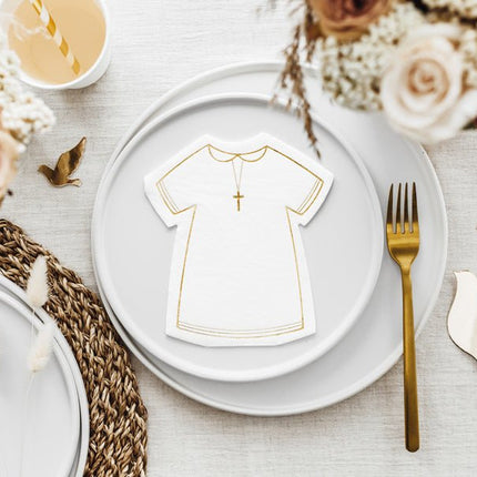 Communie Servetten 16cm 20st van Partydeco koop je bij Partywinkel