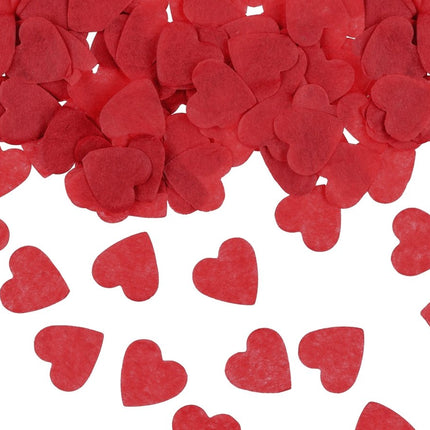 Confetti Hearts, 1,6x1,6 cm, red, 15g - Partywinkel - 5904555011809