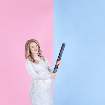 Confetti Kanon Gender Reveal Jongen 60cm van Partydeco koop je bij Partywinkel