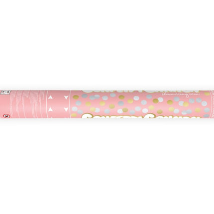 Confetti Kanon Goud Zilver 40cm van Partydeco koop je bij Partywinkel