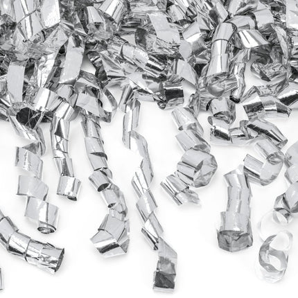 Confetti Kanon Serpentine Zilver 60cm van Partydeco koop je bij Partywinkel