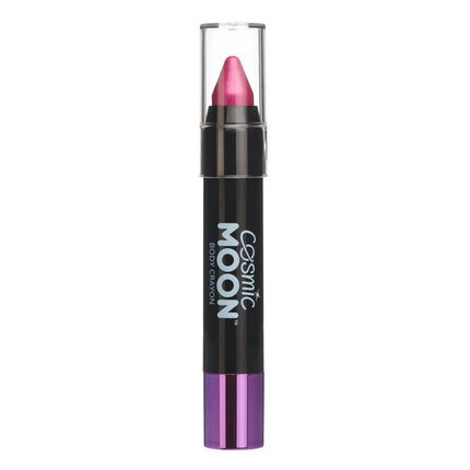 Cosmic Moon Metallic Body Crayons Pink 3.2g van Moon Creations koop je bij Partywinkel