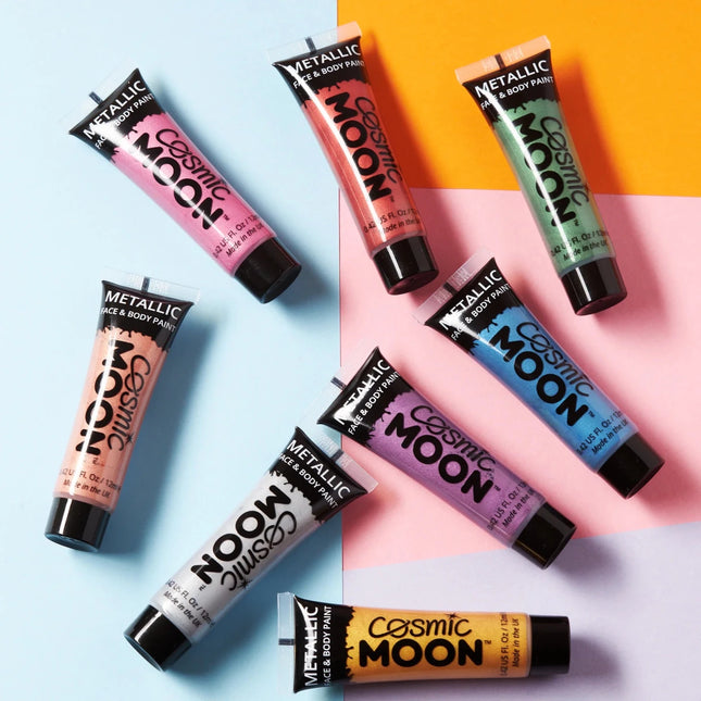 Cosmic Moon Metallic Face Paint Rose Gold 12ml van Moon Creations koop je bij Partywinkel