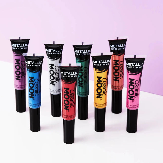 Cosmic Moon Metallic Hair Streaks Gold 15ml van Moon Creations koop je bij Partywinkel