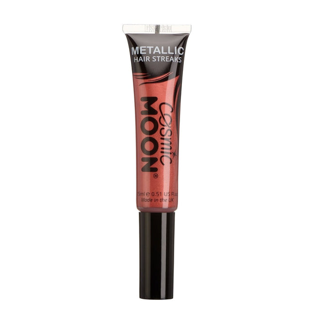 Cosmic Moon Metallic Hair Streaks Red 15ml van Moon Creations koop je bij Partywinkel