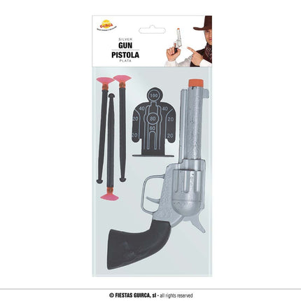 Cowboy Geweer Zilver 24cm van Fiestas Guirca koop je bij Partywinkel