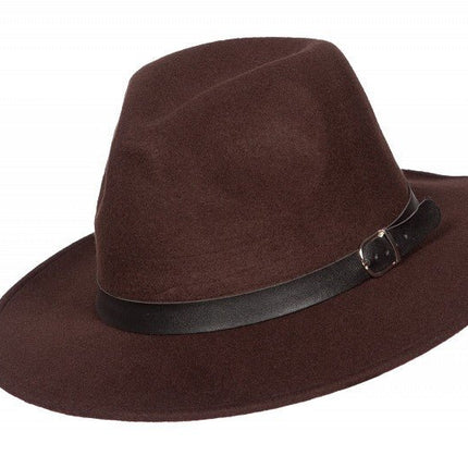 Cowboy Hoed Bruin Wolvilt van Wilbers & Wilbers koop je bij Partywinkel